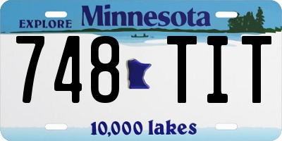 MN license plate 748TIT
