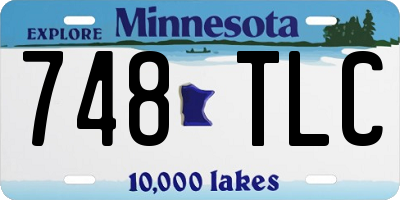 MN license plate 748TLC