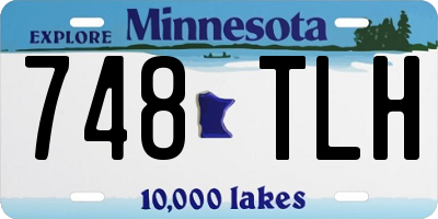 MN license plate 748TLH