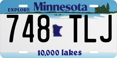 MN license plate 748TLJ