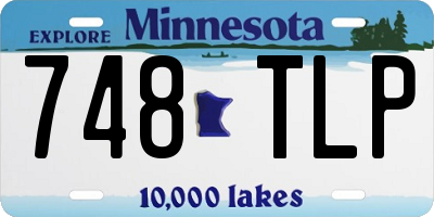 MN license plate 748TLP
