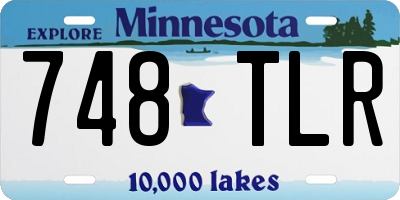MN license plate 748TLR