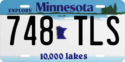 MN license plate 748TLS