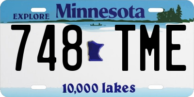 MN license plate 748TME