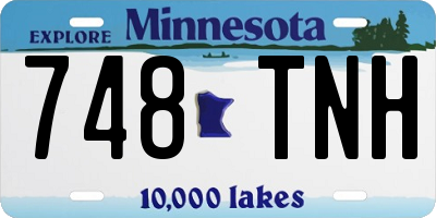 MN license plate 748TNH