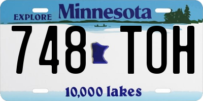 MN license plate 748TOH