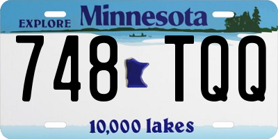 MN license plate 748TQQ
