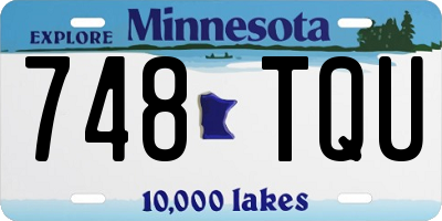 MN license plate 748TQU