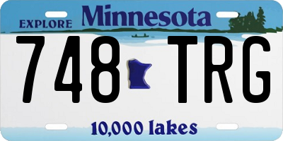 MN license plate 748TRG