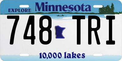 MN license plate 748TRI