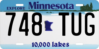 MN license plate 748TUG