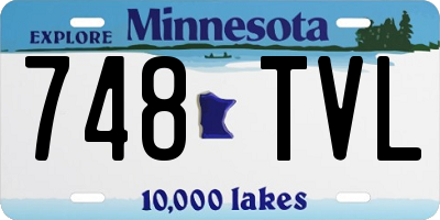 MN license plate 748TVL