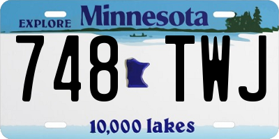 MN license plate 748TWJ