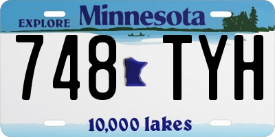 MN license plate 748TYH