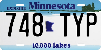 MN license plate 748TYP