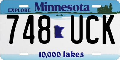 MN license plate 748UCK