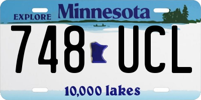 MN license plate 748UCL