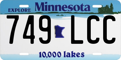 MN license plate 749LCC