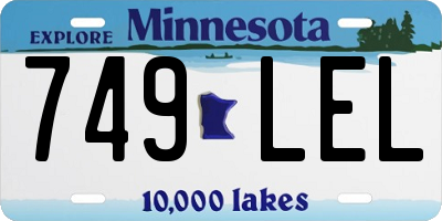 MN license plate 749LEL