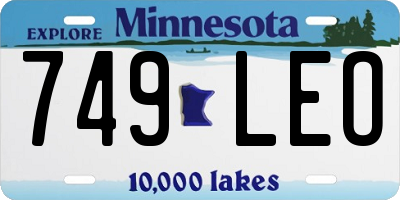 MN license plate 749LEO