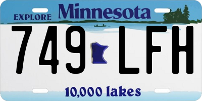 MN license plate 749LFH