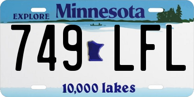 MN license plate 749LFL