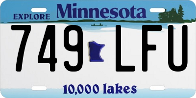 MN license plate 749LFU
