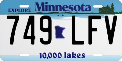 MN license plate 749LFV