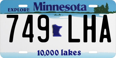 MN license plate 749LHA