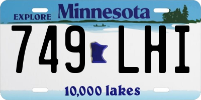 MN license plate 749LHI