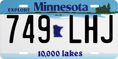 MN license plate 749LHJ