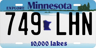 MN license plate 749LHN