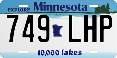 MN license plate 749LHP