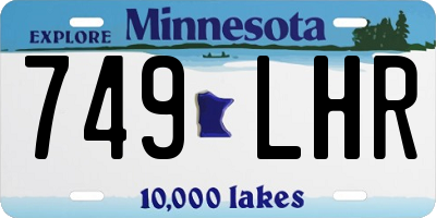 MN license plate 749LHR