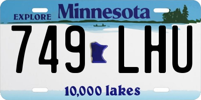 MN license plate 749LHU