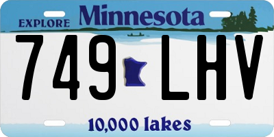 MN license plate 749LHV