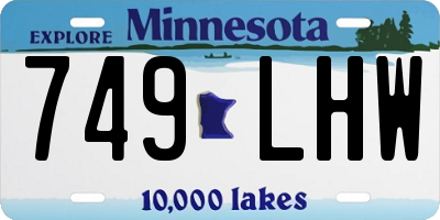 MN license plate 749LHW