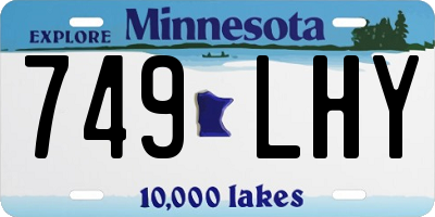 MN license plate 749LHY