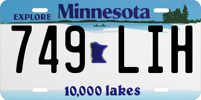 MN license plate 749LIH