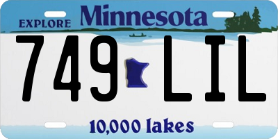 MN license plate 749LIL