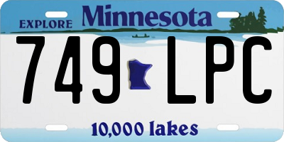 MN license plate 749LPC