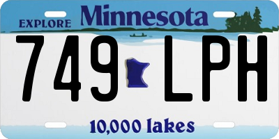 MN license plate 749LPH