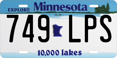 MN license plate 749LPS