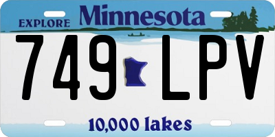 MN license plate 749LPV