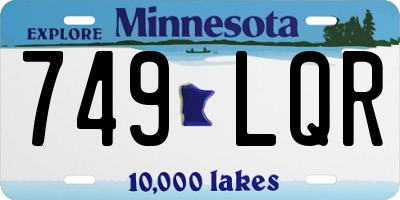 MN license plate 749LQR