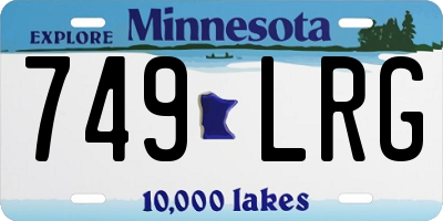 MN license plate 749LRG
