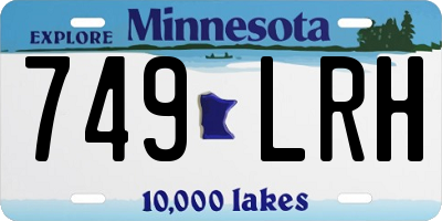 MN license plate 749LRH