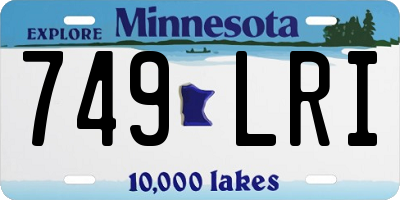 MN license plate 749LRI
