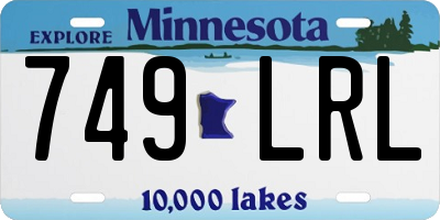 MN license plate 749LRL