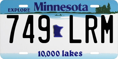 MN license plate 749LRM